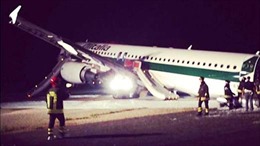 Máy bay chở hơn 150 hành khách trượt khỏi đường băng 